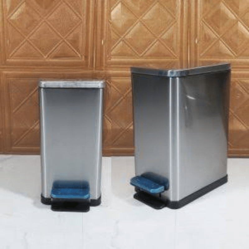 Các mẫu thùng rác inox chữ nhật cao cấp, đẹp, giá tốt 2026 10 Thùng rác inox chữ nhật đạp chân