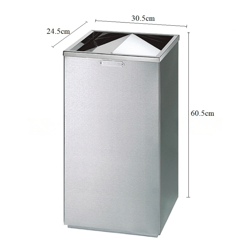 Các mẫu thùng rác inox chữ nhật cao cấp, đẹp, giá tốt 2026 8 Kích thước thùng rác inox chữ nhật phổ biến