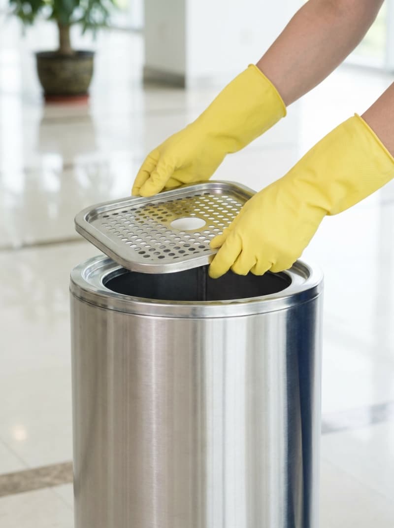 Khay gạt tàn dễ tháo rời giúp thao tác vệ sinh nhanh chóng và kéo dài độ bền sản phẩm.