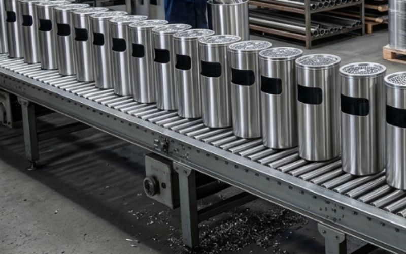 CNC Thành Đạt chuyên cung cấp thùng rác gạt tàn thuốc theo đạt tiêu chuẩn chất lượng
