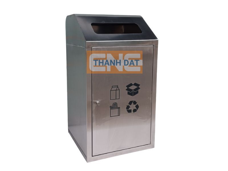 Thành Đạt - Đơn vị phân phối thùng rác inox 1 ngăn chất lượng, uy tín