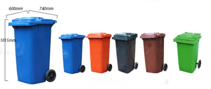 kích thước thùng rác công cộng 240l