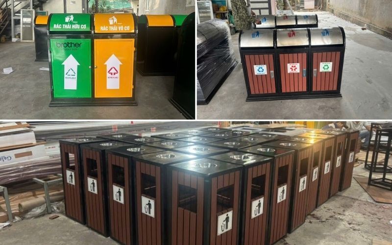 CNC Thành Đạt cung cấp đa dạng các mẫu thùng rác công cộng 