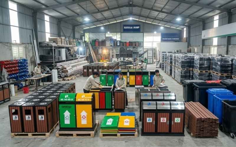 CNC Thành Đạt cung cấp các loại thùng rác đạt chuẩn chất lượng cao.