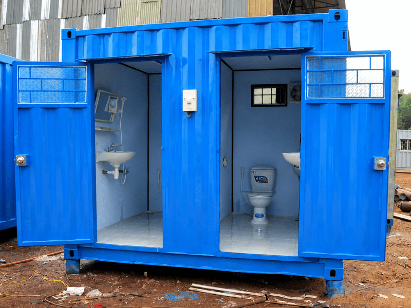 Nhà vệ sinh lắp ghép 2 buồng