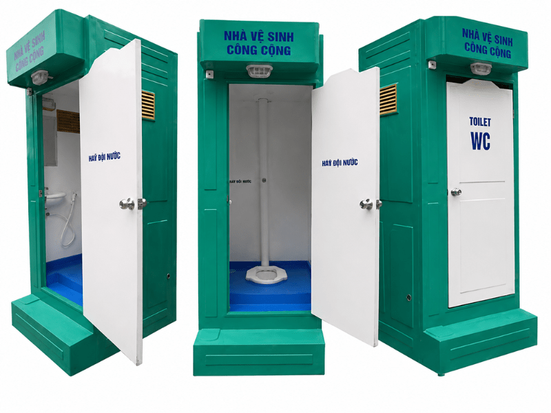 Nhà vệ sinh di động cũ là gì?