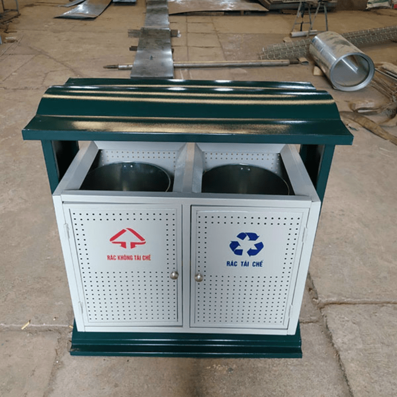 Thùng rác phân loại 2 ngăn, 3 ngăn