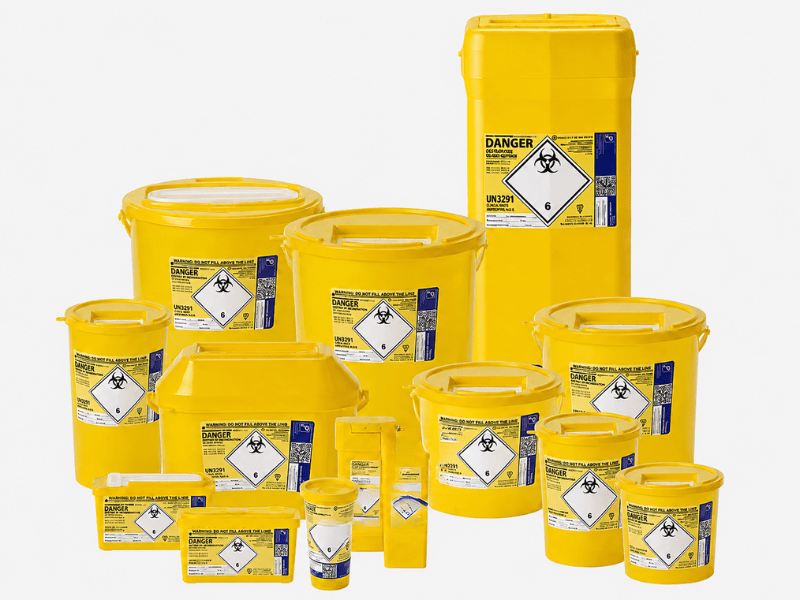 Các loại thùng đựng vật sắc nhọn