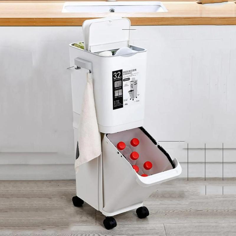 Thùng rác 2 tầng có bánh xe và ngăn nghiêng giúp phân loại, thu gom chai lọ thuận tiện.jpg_2200x2200q80.jpg_