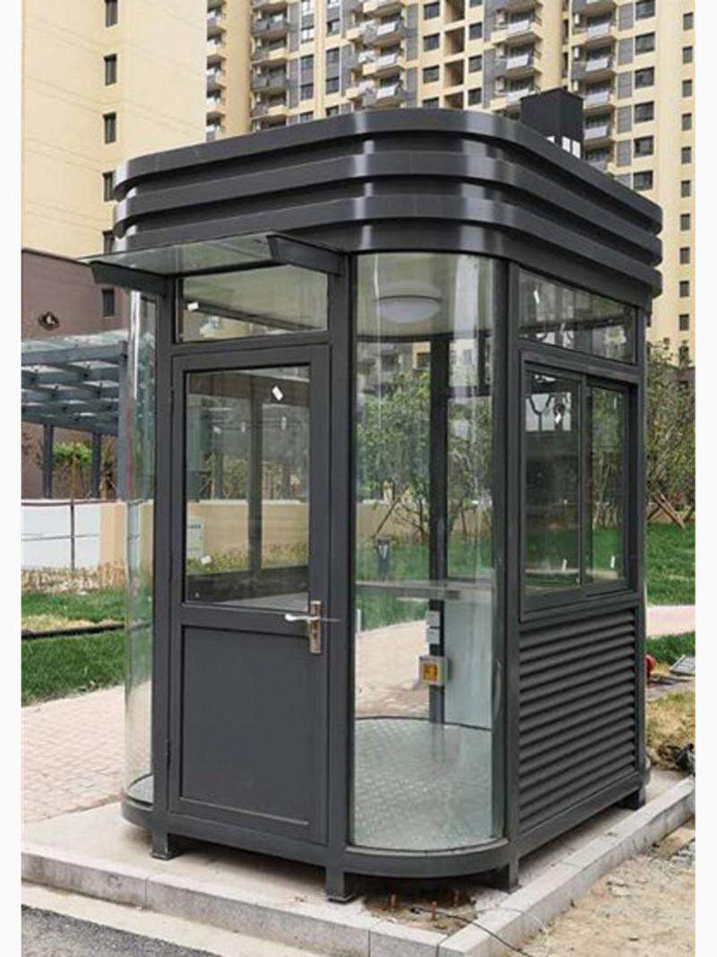 Bốt bảo vệ Nghệ An kiểu bo góc sang trọng, phù hợp khu đô thị, chung cư và các dự án cao cấp 