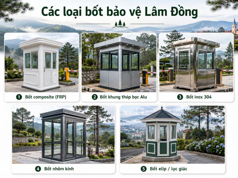 Sự đa dạng về chất liệu như composite, inox hay nhôm kính giúp chủ đầu tư dễ dàng chọn được mẫu bốt bảo vệ phù hợp với ngân sách và cảnh quan.