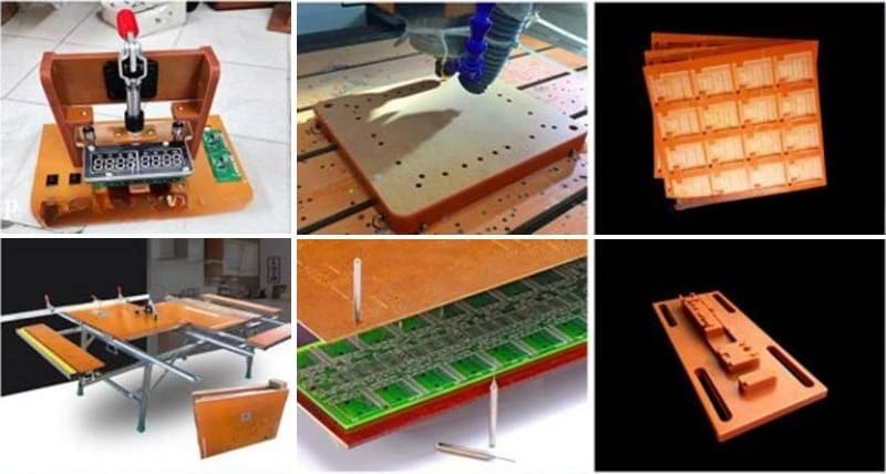 Quá trình gia công phay cắt CNC tấm nhựa bakelite phíp cam chuẩn dung sai tại xưởng
