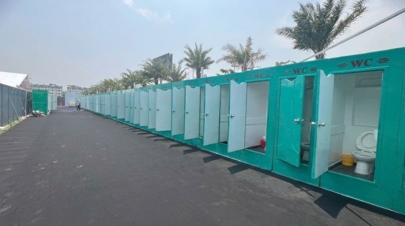Dịch vụ cho thuê toilet sự kiện tại Cà Mau với hầm tự hoại sinh học không bốc mùi ngược