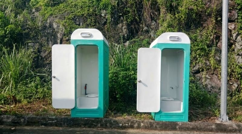 Nhà vệ sinh di động composite lắp đặt thực tế cho sự kiện tại Tuyên Quang