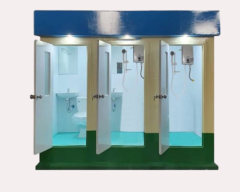 Nhà vệ sinh inox công viên 15 Nhà vệ sinh inox 3 buồng