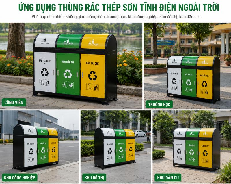 Cân nhắc dung tích, kiểu nắp và chất liệu để lựa chọn mẫu thùng rác 3 ngăn phù hợp nhất với nhu cầu sử dụng.