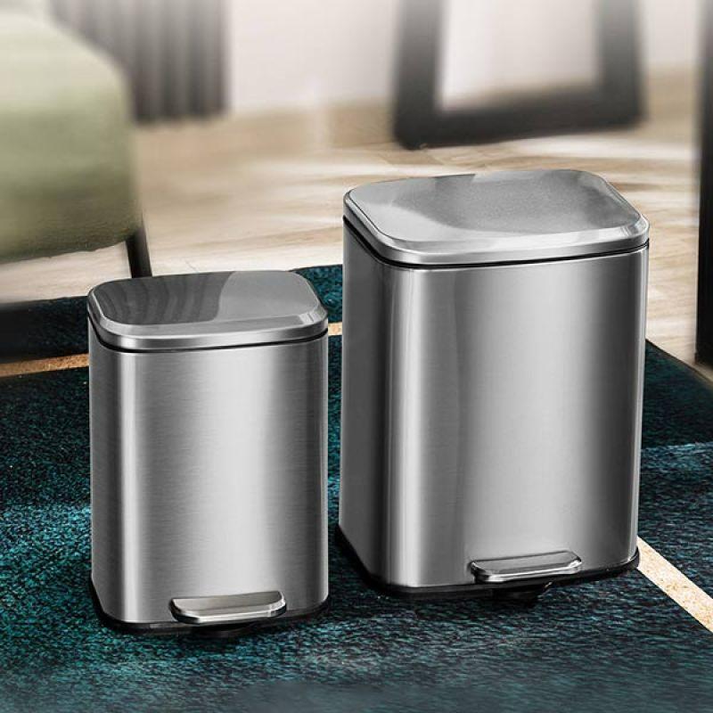 Thùng rác Inox đạp chân vứt rác tiện lợi