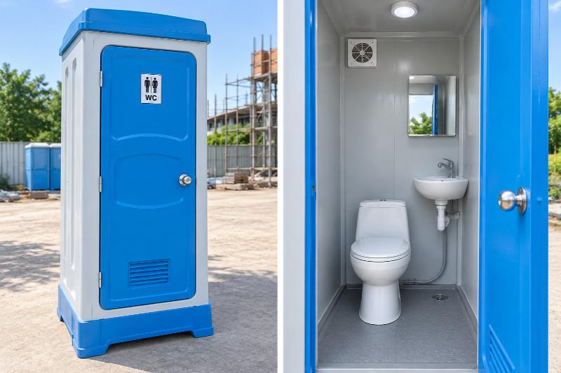 Nhà vệ sinh di động Đồng Nai đa dạng mẫu, cập nhật giá 2 Nhà vệ sinh di động Đồng Nai thiết kế nhỏ gọn, đầy đủ bồn cầu, lavabo và hệ thống thông gió tiện nghi