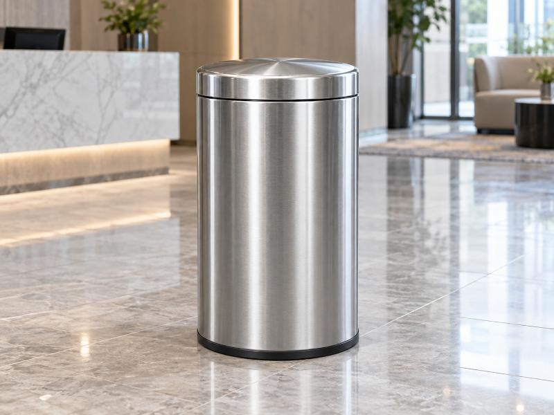 Thùng rác inox nắp kín