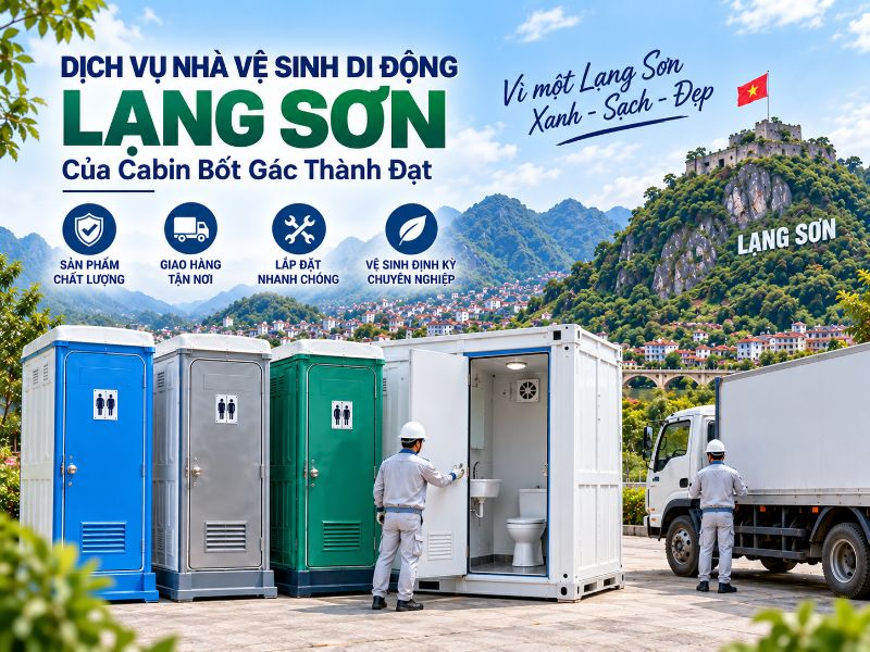 Nhà Vệ Sinh Di Động Lạng Sơn – Bán & Cho Thuê Giá Tốt 5 Dịch vụ nhà vệ sinh di động Lạng Sơn của CNC Thành Đạt