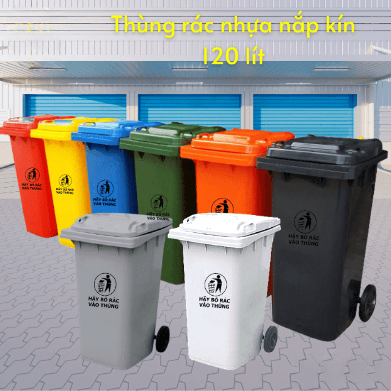 Ý nghĩa các màu sắc thùng rác 120 lít