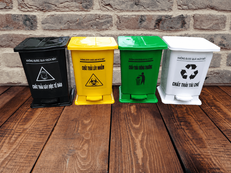 Phân loại thùng rác y tế 15 lít theo quy chuẩn