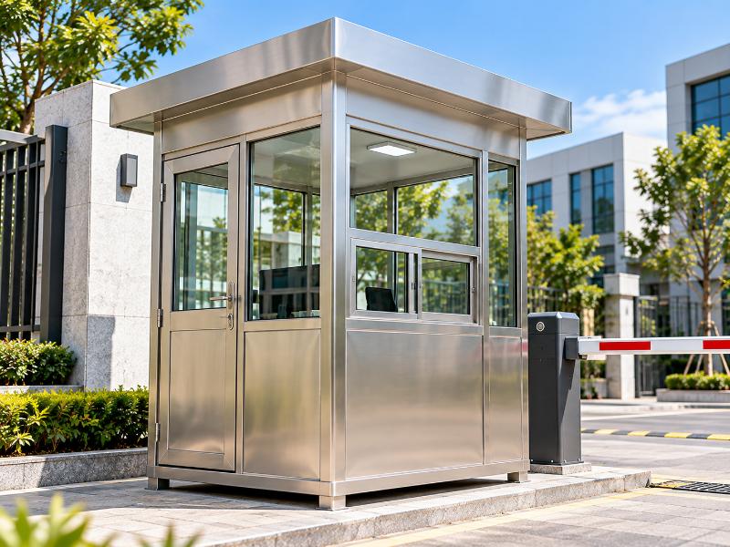 Mẫu bốt gác inox vuông truyền thống có thiết kế nhỏ gọn, chắc chắn và tối ưu chi phí đầu tư.