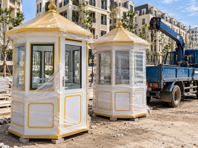 Chốt Gác Bảo Vệ Hình Lục Giác: Báo Giá Từ 20 Triệu 17 CNC Thành Đạt nhận thiết kế, sản xuất, vận chuyển và lắp đặt cabin bảo vệ lục giác trọn gói trên toàn quốc.