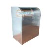 Thùng rác inox 2 ngăn 3 Thùng rác inox 2 ngăn nắp lật