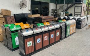 Mua thùng rác công cộng giá tốt tại CNC Thành Đạt