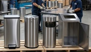 CNC Thành Đạt chuyên cung cấp thùng rác inox ngoài trời đáp ứng mọi tiến độ dự án.