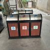 Thùng rác thép cao cấp hỗ trợ phân loại rác hiệu quả tại khu vực công cộng