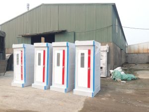 Mẫu nhà vệ sinh lưu động tại hà nội dạng cabin đơn, thiết kế nhỏ gọn và thuận tiện vận chuyển