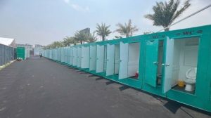 Lắp đặt cụm nhà vệ sinh di động Thanh Hóa phục vụ công nhân thi công tại dự án KCN Nghi Sơn