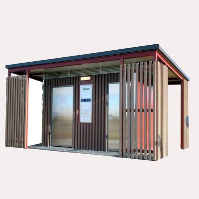Nhà vệ sinh inox công viên 6 Nhà vệ sinh inox 2 buồng