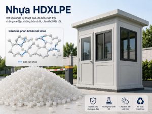 Cấu trúc liên kết chéo (crosslinked) giúp nhựa HDXLPE đạt độ bền chắc và khả năng chịu lực vượt trội.