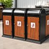 Thùng Rác Thép Sơn Tĩnh Điện 8 Thùng rác thép sơn tĩnh điện có lớp phủ bền chắc, giúp chống ăn mòn và gỉ sét hiệu quả.