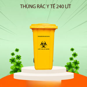 Thông số kỹ thuật thùng rác y tế 240 lít