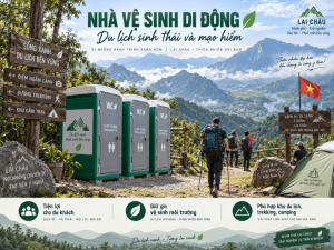 Nhà vệ sinh di động du lịch sinh thái và mạo hiểm